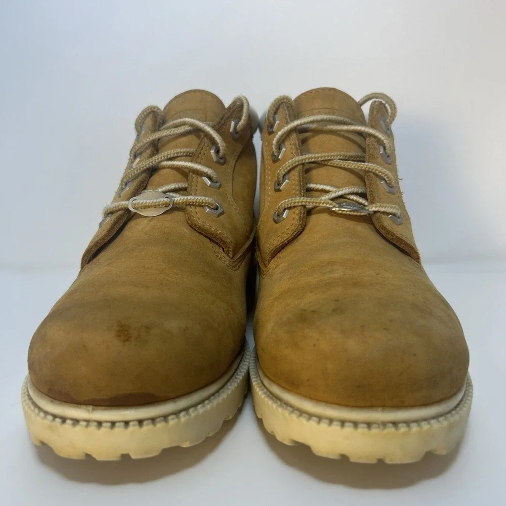 Timberland Women's Nellie Waterproof Chukka Boots Size 7.5M Wheat Nubuck Leather
